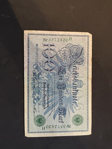 Reichsbanknote 100 ein - reichsbanknote,
