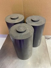 PVC grau, D 100mm, L 180mm, 3 Stück, Kunststoff, Rundmaterial, Halbzeug