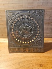 Ewiger Kalender Messing Massiv