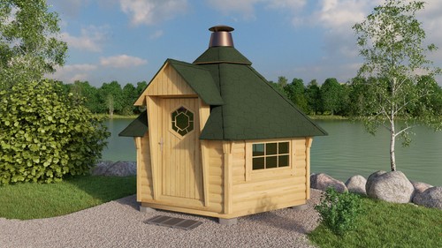 Grillkota mit grillanlage - 7m²,