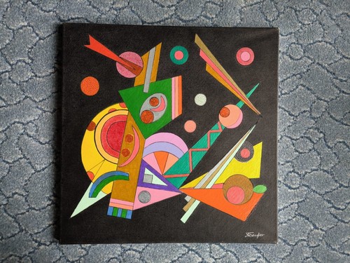 Geometrische abstrakte wand - abstrakte,