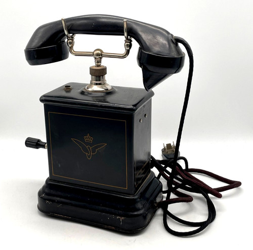 Antikes kurbeltelefon telefon - kurbeltelefon,