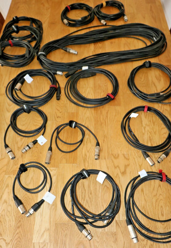 Konvolut 15x xlr mikrofonkabel - 15x,