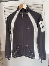 Fleecejacke, OCK, grau-weiß, Gr 36