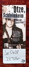 Otze Schleimkeim und der ganze Rest Lesungsplakat
