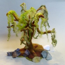 FILZGARTEN LEBENSBAUM  FEE ELFE Jahreszeitentisch BAUM MÄRCHENWOLLE WALDORF DEKO