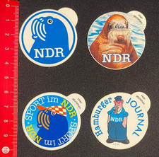 Aufkleber/Sticker: 4x NDR