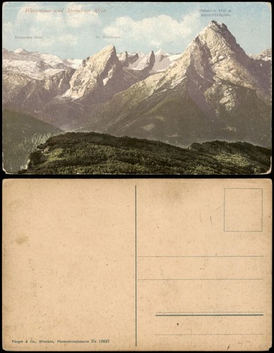 Ansichtskarte berchtesgaden - ansichtskarte,