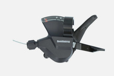 SHIMANO Schalthebel SL-M315-L Links 3-fach Schelle schwarz Inkl. Zug Fahrrad
