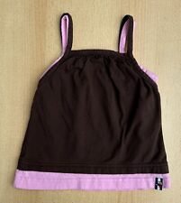 Jako-O Tank Top 92 / 98 Träger Shirt braun rosa Sommer ärmellos Mädchen