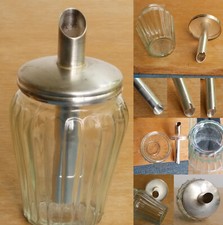 Zucker-Spender/Streuer org.Helly D.B.P. Made in Germany  mit versilbertem Deckel