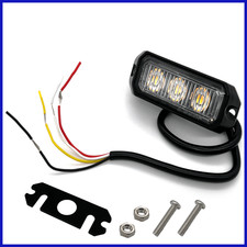 LED Blitzleuchte Frontblitzer Blitzlicht Warnleuchte Gelb Strobe PKW LKW 12V 24V