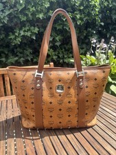 MCM - SHOPPER COGNAC VISETOS