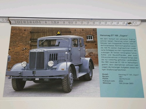 Hanomag 100 gigant lkw - hanomag,