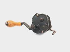 Alter Bohnenschneider Teck 0 Gusseisen Tischbefestigung Manuell Schwarz 