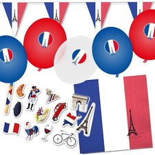 FRANKREICH PARTY SET - 72tlg