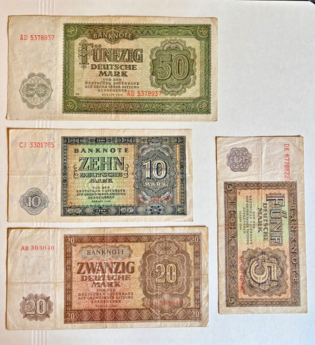 Ddr 1948 banknoten - 1948,