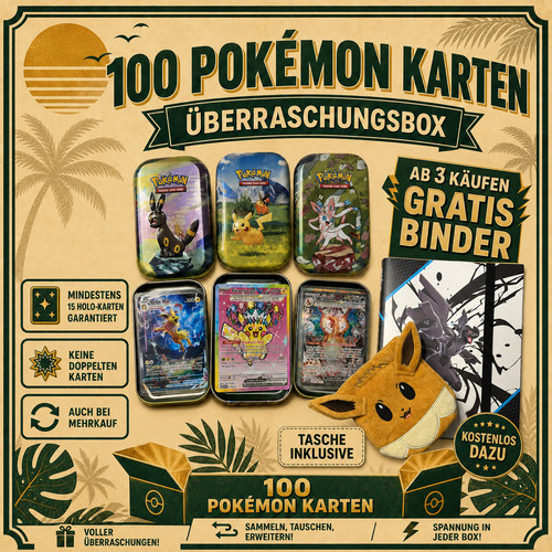 Pokemon karten sammlung - pokemon, 100