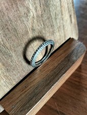 💍 Memory Ring / Memoirering – 750 Weißgold (18K) mit Brillanten – Ringgröße 56