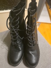 Dockers Damen Stiefelette Schnür Schwarz Gr. 40