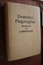 tolles altes Buch Deutscher Flugzeugbau Handbuch der Luftfahrttechnik 1942
