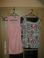 2 Träger-Tops ärmellos rot und oliv "NewYorker" "StreetOne"  für Damen Gr. 36