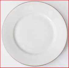 Teller (21) - heller Porzellanteller mit Goldrand