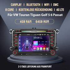 Carplay Android 13 Autoradio CD DVD Für VW Skoda Seat GPS Navi WIFI 4G BT 4+64G