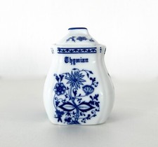 Vintage Vorratsdose Thymian Gewürzdose Deckeldose Inglasur Zwiebelmuster