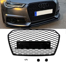 Waben Kühlergrill Schwarz