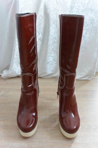 Stiefel lack plateau - stiefel,