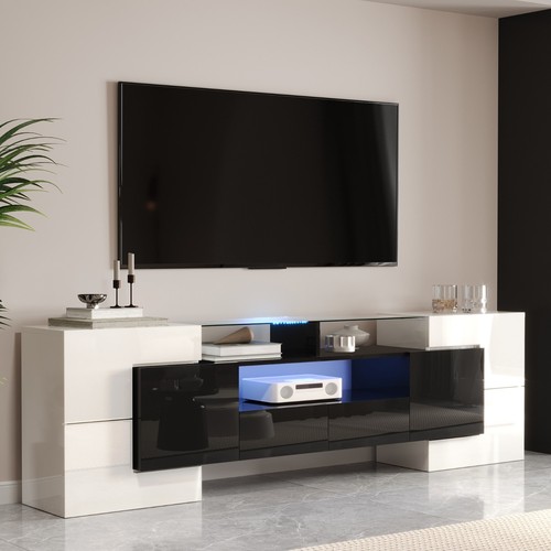 200cm hochglanz schrank - hochglanz, tv-schrank