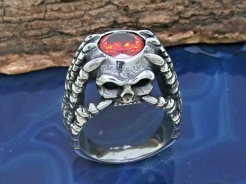 Skeletthand totenkopf ring - skeletthand,