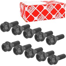 10x FEBI RADSCHRAUBE KEGELBUND SW 17 mm RADBOLZEN M12 x 1.5 mm FÜR BMW RENAULT