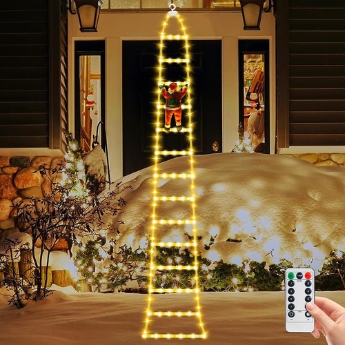 Led weihnachtsmann leiter - led,