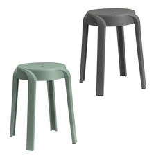 Stapel Hocker aus Kunststoff