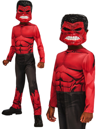 Red hulk kostüm maske - kostüm, +