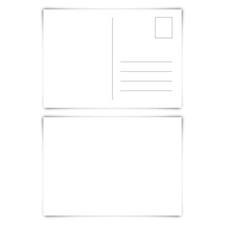 25 - 200 Blanko Postkarten Set