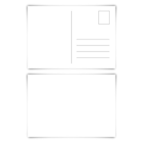 200 blanko postkarten set - 25,