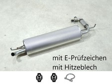 Endtopf mit Hitzeblech Neu
