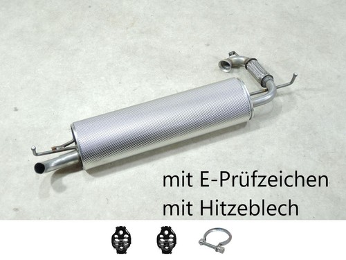 Endtopf mit hitzeblech neu - endtopf,