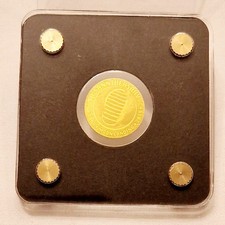 Gold Barren 999 Gold 1/500 Unze  50 Jahre Mondlandung  Schuhabdruck auf dem Mond