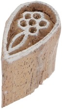 Indischer Textilstempel, Holz