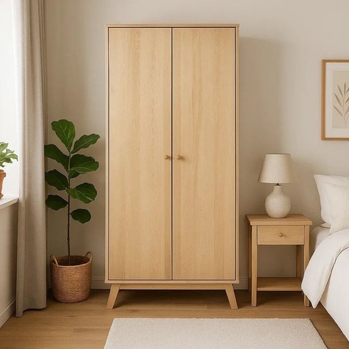 Kleiderschrank mit reling - kleiderschrank, und