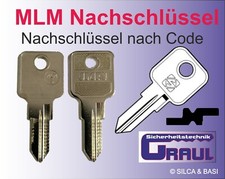 MLM Nachschlüssel für Kleinzylinder,MLM-5,MLM1, Nachbestellung nach Code