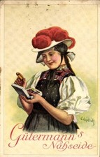 Künstler Ak Liebich, C., Gütermann's Nähseide, Schwarzwälderin - 4550305