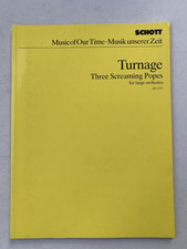 Noten . Turnage. Three Screaming Popes.   Partitur.