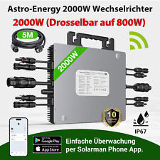 Wechselrichter 2000W (Drosselbar auf 800W) | Microinverter für Balkonkraftwerk