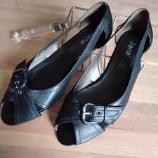 Jana Schuhe schwarz Leder Gr