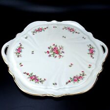 Rosenthal Porzellan Tortenplatte Serie Viktoria Dekor Rösl Elfenbein Rosendekor